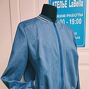 Одежда handmade. Livemaster - original item Bomber jacket: Denim Bomber Jacket. Handmade.