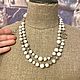 Винтаж: Бусы Chanel снежный агат. Маркировка. Колье винтажные. Екатерина кетикет. Ярмарка Мастеров.  Фото №5