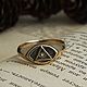 Ring all Seeing eye. Masonic ring. The Illuminati. bronze silver, Rings, Moscow,  Фото №1