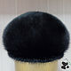 Cap fur Finnish mink. Mens fur soft cap CLASSIC. Caps1. Mishan (mishan). My Livemaster. Фото №5