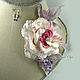 Pin brooch:Set of rose butterfly and earrings, Brooches, Temryuk,  Фото №1