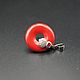 Coral red natural circle 'donut' d20 mm, Pendants, Moscow,  Фото №1
