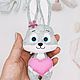 Love the bunnies. Bunny. A gift on Valentine's day. Gifts for February 14. chehovchanki. Online shopping on My Livemaster.  Фото №2