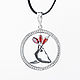 The pigeon (Kapotasana), a pendant of silver on the topic of yoga
