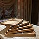 Plato/bandeja de tallada de madera(juego de 5 piezas). Trays. Divnolese. Ярмарка Мастеров.  Фото №4