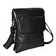 Men's bag: Men's Leather Black Corporal Tablet Bag. Men\'s bag. Natalia Kalinovskaya. Online shopping on My Livemaster.  Фото №2