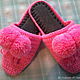 Order Knitted house Slippers - flip flops ( the wool ). Makosh. Livemaster. . Slippers Фото №3