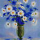 Order Set of embroidery with beads ' DAISIES IN A VASE'. Beaded embroidery from Laura. Livemaster. . Embroidery kits Фото №3
