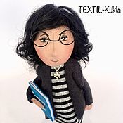 ALEXA - игровая текстильная кукла с гардеробом