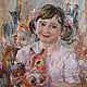 Картина маслом на холсте "Лиза". Заказ портрета по фото, Картины, Магнитогорск,  Фото №1