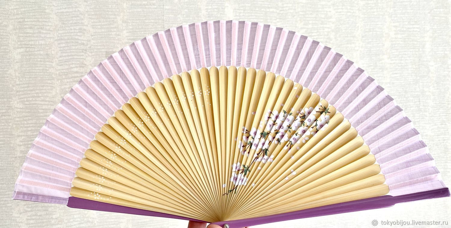Винтаж: Сувениры винтажные: Веер Япония Розовая сакура ВЕЕР подарок ...