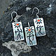 Earrings and pendant Rock Carvings made of silver with corals RO0034, Jewelry Sets, Yerevan,  Фото №1
