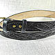 Leather belt 'Celtic knot' black. Straps. schwanzchen. My Livemaster. Фото №4