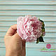 Brooch with pink peony and buds from polymer clay. Brooches. Irina Luzanova. Online shopping on My Livemaster.  Фото №2