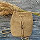 Рюкзак из джута с кожаным дном. Рюкзаки. Tatyana_And_Bags. Ярмарка Мастеров.  Фото №5