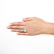 Order Sapphire and Quartz ring, sapphire ring, delicate ring. Irina Moro. Livemaster. . Rings Фото №3