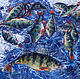 Oil painting the joy of the fisherman. Still life with fish, Pictures, Magnitogorsk,  Фото №1