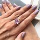 Ring wild Violet fluorite, purple stone ring beautiful stylish. Rings. LovelyStones. My Livemaster. Фото №4