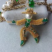 Vintage necklaces: Les Bernard Stylish necklace of the 1980s