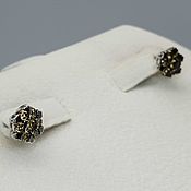 Украшения handmade. Livemaster - original item Gold stud earrings with diamonds 0,788 ct. Handmade.