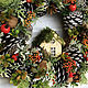 Gifts: Christmas wreath ' the Color of joy', Wreaths, Kazan,  Фото №1
