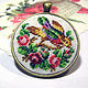 Pendant with embroidery 'Bird', Pendants, Kronstadt,  Фото №1