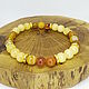 Bracelet with yellow calcite and agate, Bead bracelet, Gatchina,  Фото №1