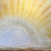 Картины и панно handmade. Livemaster - original item Painting the rising sun pearl 