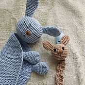 Работы для детей, handmade. Livemaster - original item Comfort knitted for newborn. Komforter Bunny.. Handmade.