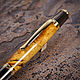 Шариковая ручка Deluxe из янтарной сувели. Ручки. Старые Традиции - ручки из дерева (oldtrad). Ярмарка Мастеров.  Фото №4
