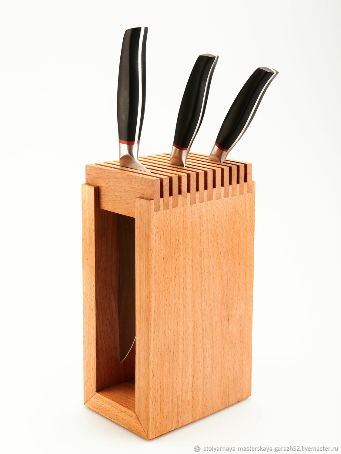 Купить деревянную подставку для ножей в интернет магазине Vazaro