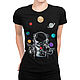 T-shirt cotton 'Cosmic juggler'. T-shirts and undershirts for men. Dreamshirts. Online shopping on My Livemaster.  Фото №2