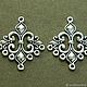Order Connector Lily antique silver. for PCs. beadsbeautiful2. Livemaster. . Beads1 Фото №3