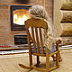 Rocking chair for children made of solid oak. Chairs1. KullikovCraft. My Livemaster. Фото №4