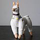 Soft toy Alpaca handmade WHITE Llama. Stuffed Toys. Kseniia Trofimova (toyhappyhappy). Online shopping on My Livemaster.  Фото №2