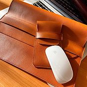 Сумки и аксессуары handmade. Livemaster - original item Case for MacBook (laptop) made of genuine leather. Handmade.