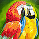 Картина с попугаями "Попугаи Ара. Тропические птицы", Картины, Серов,  Фото №1