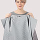 Jacket short grey fur pockets print knit quilted. Outerwear Jackets. Yana Levashova Fashion. My Livemaster. Фото №5