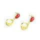 Jade Earrings, Bright yellow earrings, Red earrings. Earrings. Irina Moro. My Livemaster. Фото №5