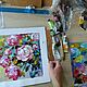 Painting of peonies 'Mood to write poetry' oil on canvas. Pictures. Multicolor Gallery. My Livemaster. Фото №4