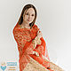 Coral Reef shawl openwork knitted linen. Wraps. Bright Shawls by BorchankaZL. My Livemaster. Фото №6