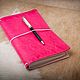Leather diary 'Pink dreams' (Midori 21cm x 11cm), Notebook, St. Petersburg,  Фото №1