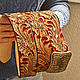 Leather belt 'Golden sand'. Straps. schwanzchen. Online shopping on My Livemaster.  Фото №2