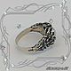 Order Ring 'Oko-black' 925 sterling silver, cubic Zirconia. MaksimJewelryStudio. Livemaster. . Rings Фото №3