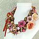 Order Dawn Rose. Choker, removable floral decor. ms. Decorator. Livemaster. . Necklace Фото №3