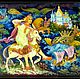 The Little Humpbacked Horse .Lacquer miniature.Panels, Pictures, Yuzha,  Фото №1