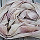Linen tippet 'Vintage rose' ekoprint. Wraps. Artinflat - natural dyeing. My Livemaster. Фото №5