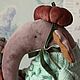 Тыквенные истории Слон Ося Бархатный осенний слоник. Мягкие игрушки. Творческая мастерская Анны. Интернет-магазин Ярмарка Мастеров.  Фото №2