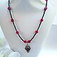 Necklace made of black and red spinel. Necklace. Magical Beauty Gems. My Livemaster. Фото №5