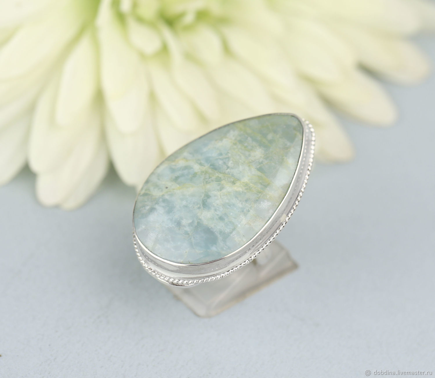 Ring with aquamarine. Silver, Rings, Moscow,  Фото №1